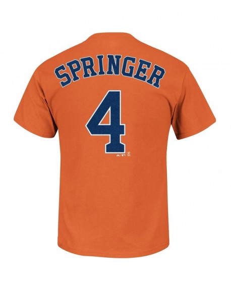 George Springer Houston Astros 4 Youth Name & Number Player T-Shirt ...