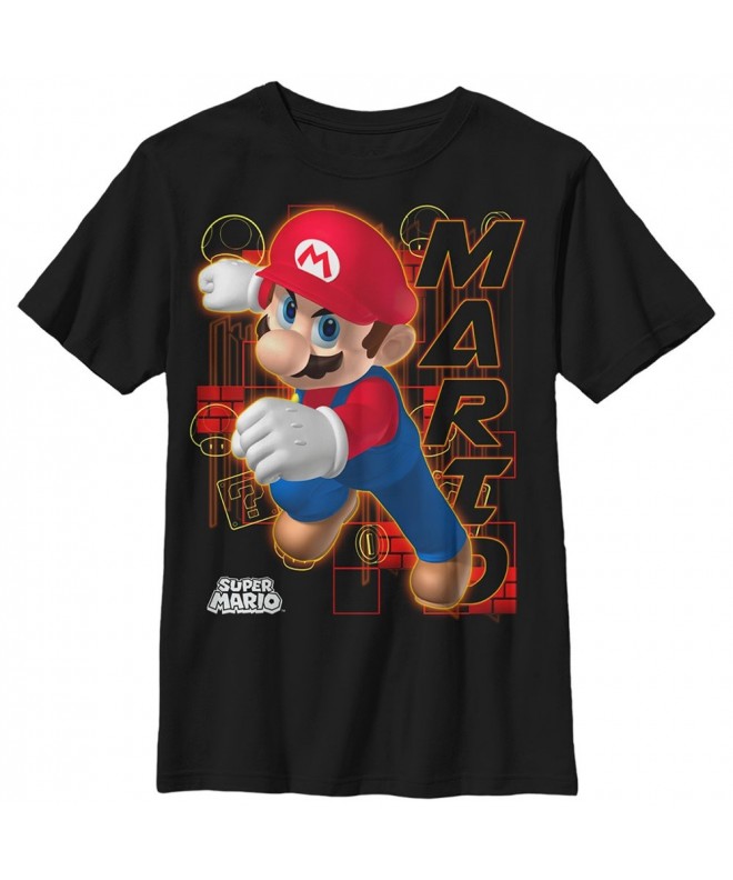 Nintendo Boys' Mario Determination T-Shirt Black - CB12N77NYEI