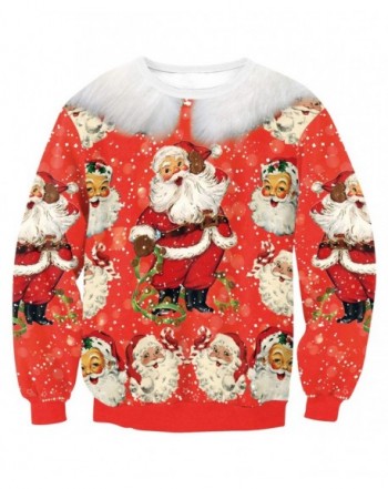 KIDVOVOU Womens Christmas Pullover Sweatshirt