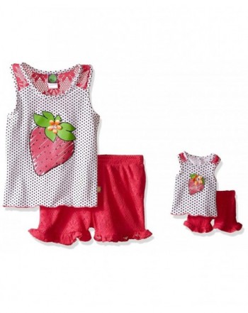 Dollie Me Strawberry Crochet Shorts