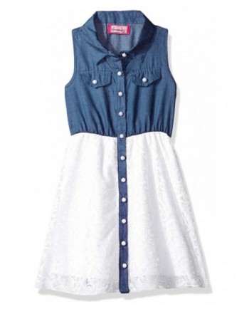 Dream Girls Chambray Button Front