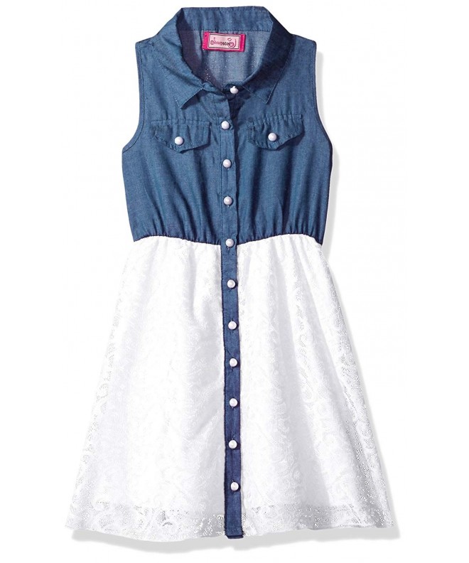 Dream Girls Chambray Button Front